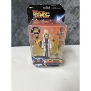 Back To The Future Doc Brown & Einstein Action Figures By NECA Toony Classic New